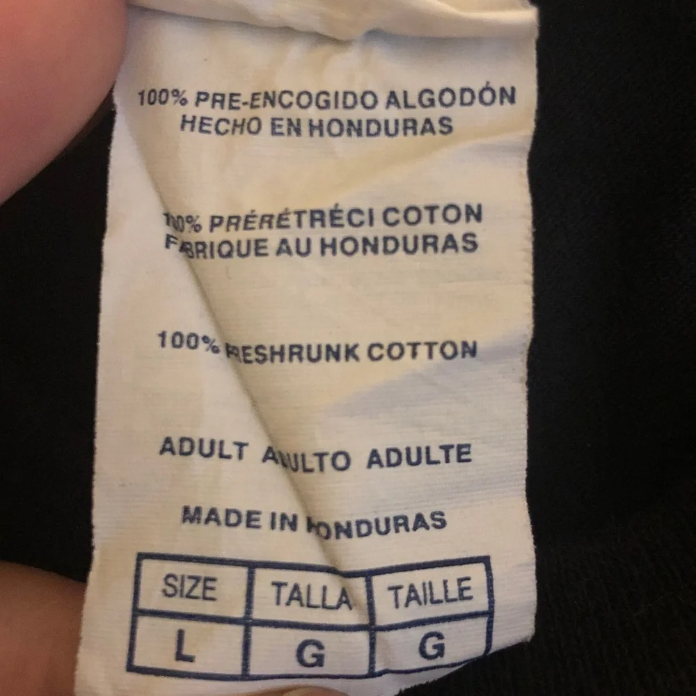 Black Graphic Tee with White Text Funny